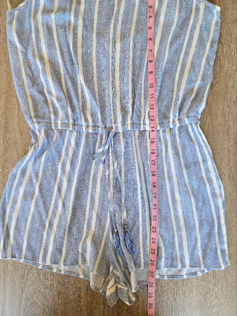Rip Curl Blue & White Striped Beach Romper - Size XL 🌊 - Picture 4 of 6